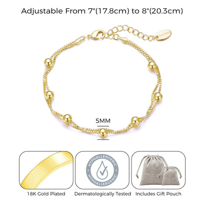 Gold Plated Ball Bracelet