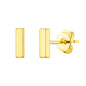 Gold Plated Bar Earrings