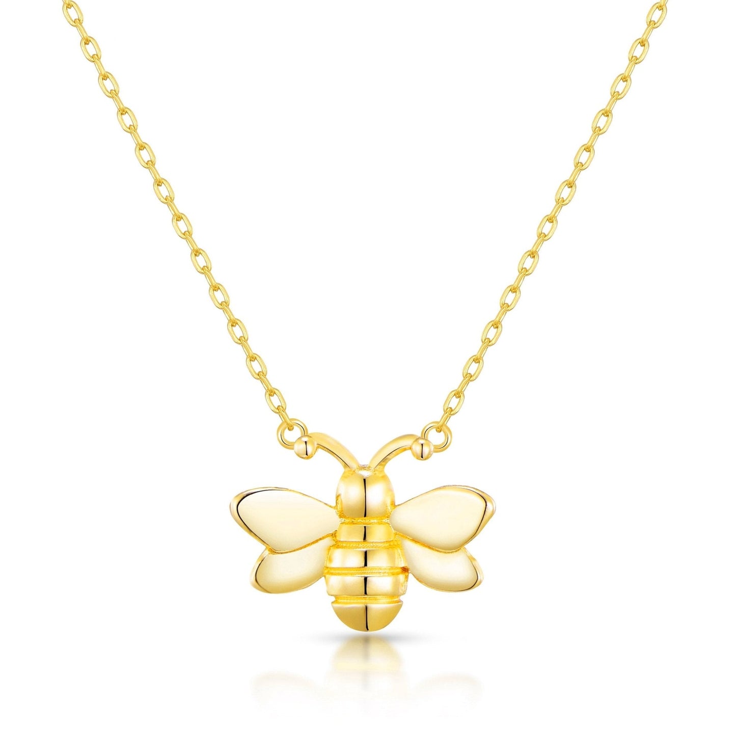 Gold Plated Bumble Bee Necklace