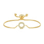 Gold Plated Circle of Life Friendship Bracelet Created with Zircondia® Crystals