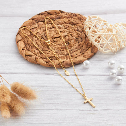 Gold Plated Cross Necklace