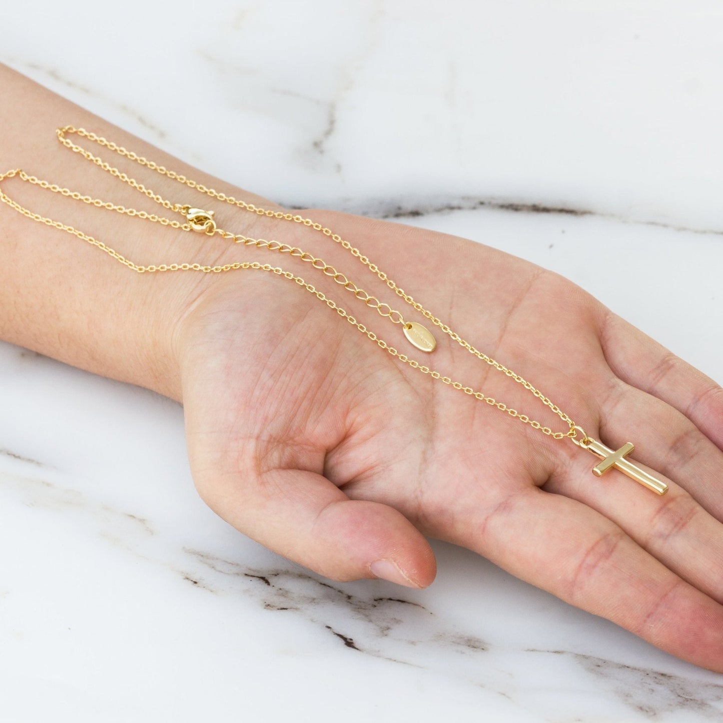 Gold Plated Cross Necklace