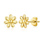 Gold Plated Daisy Earrings