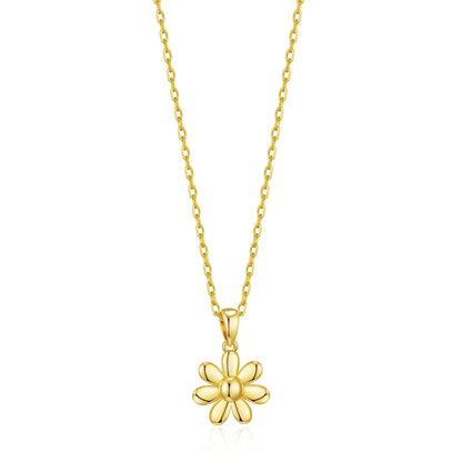 18k Gold Plated Daisy Necklace