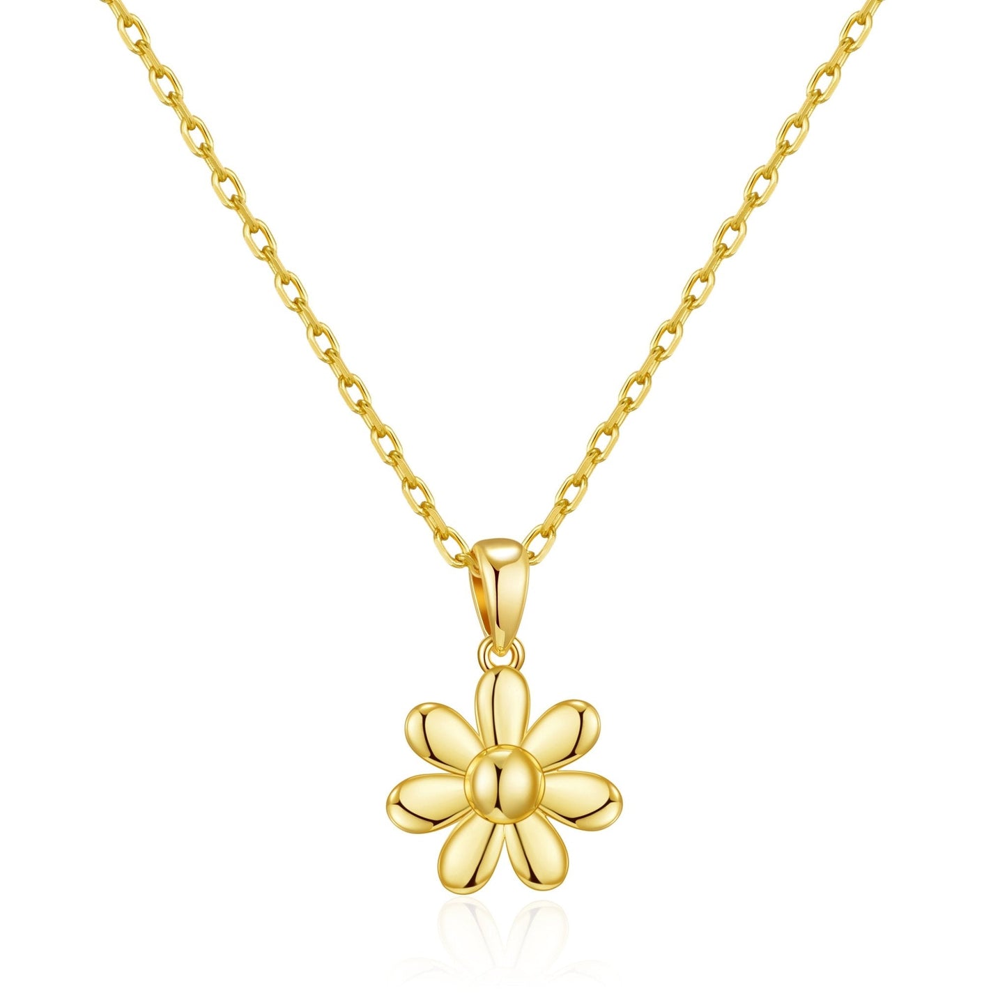 Gold Plated Daisy Necklace