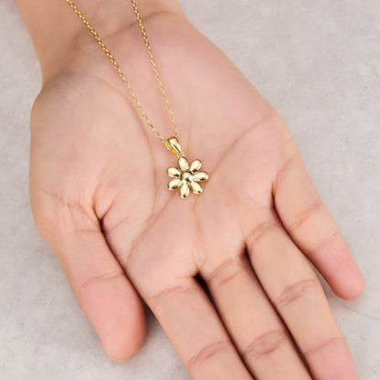 18k Gold Plated Daisy Necklace