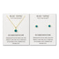 Gold Plated December (Blue Topaz) Birthstone Necklace & Earrings Set Created with Zircondia® Crystals
