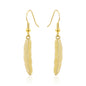 Gold Plated Feather Earrings