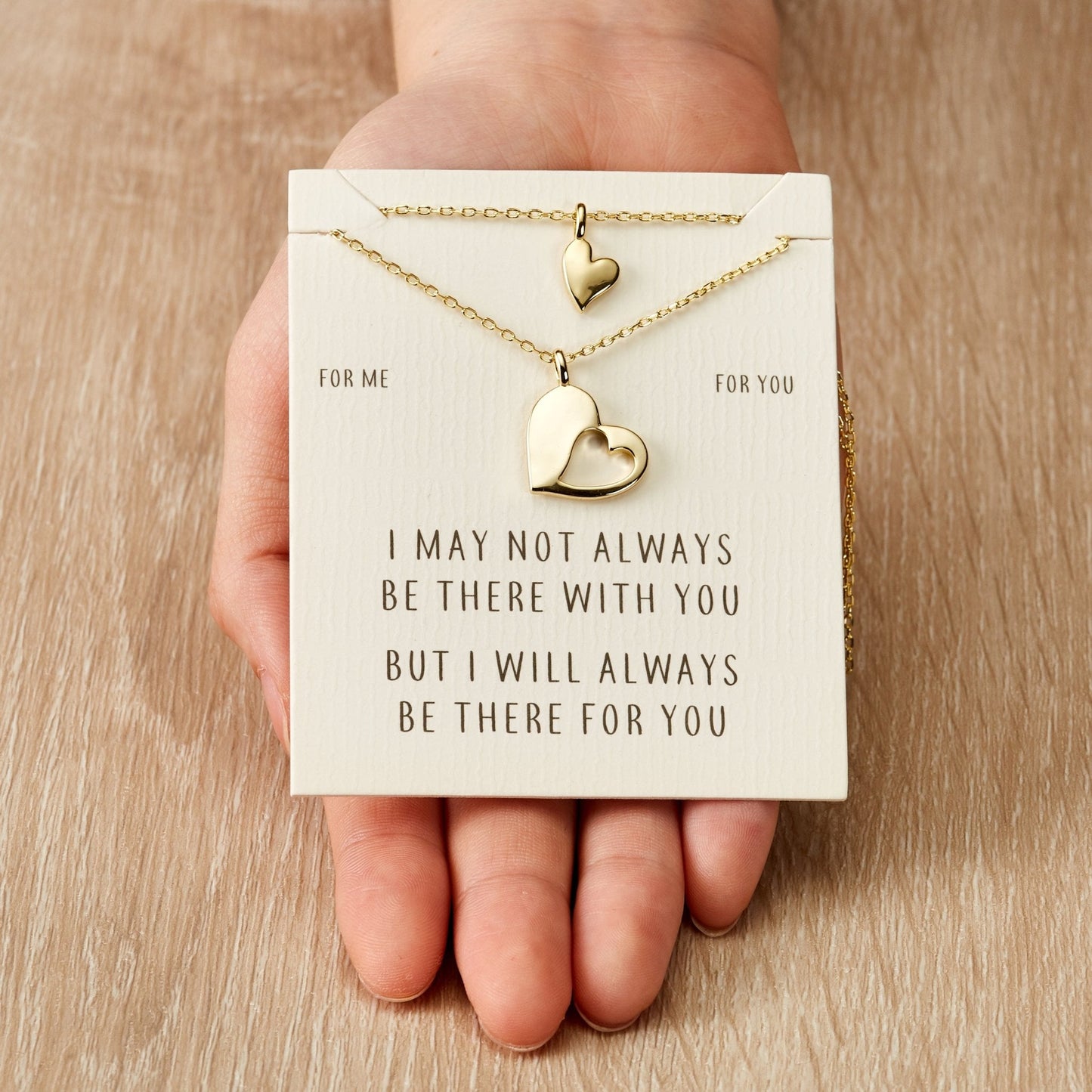 Gold Plated For Me For You Piece of My Heart Necklace Set