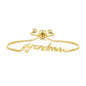 Gold Plated Grandma Bracelet Created with Zircondia® Crystals