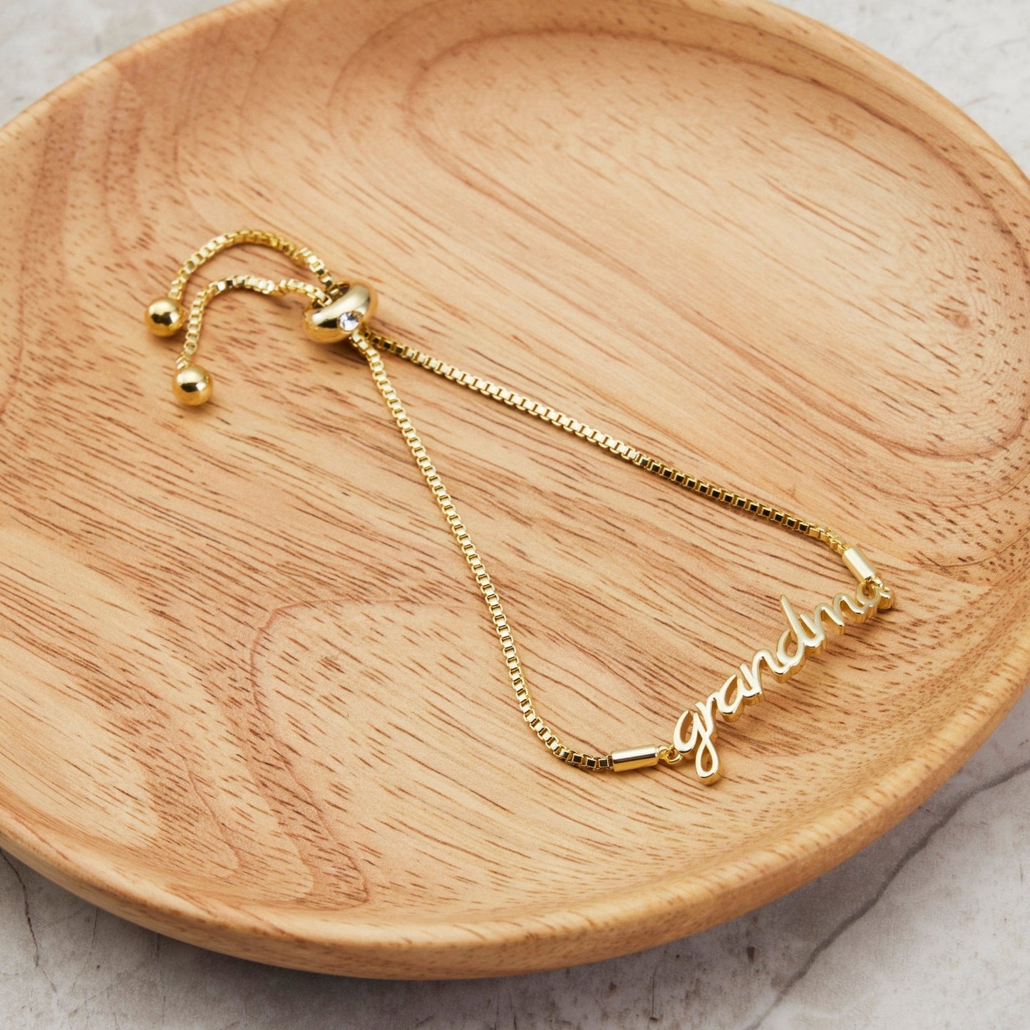 Gold Plated Grandma Bracelet Created with Zircondia® Crystals