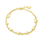 Gold Plated Heart Bracelet