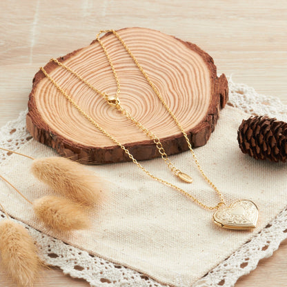 18k Gold Plated Heart Locket