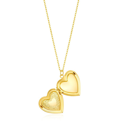 18k Gold Plated Heart Locket