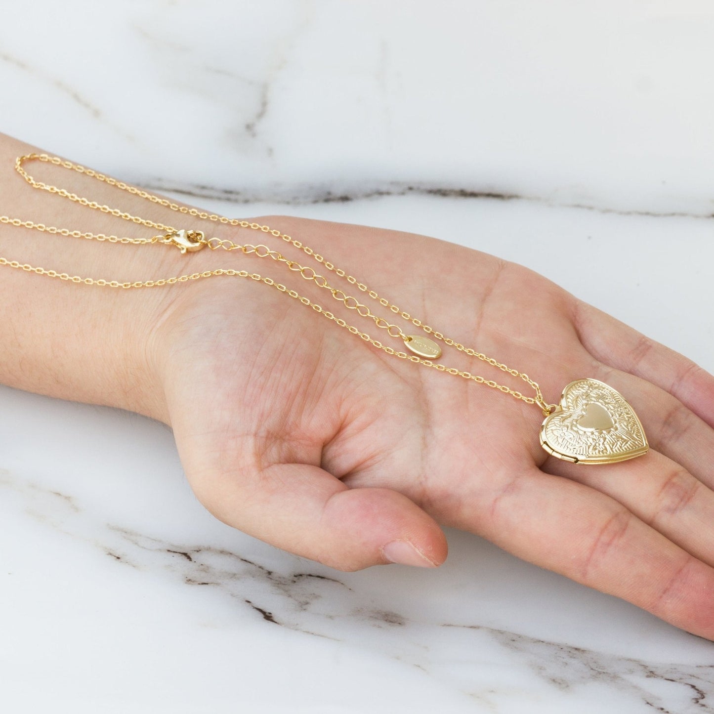 18k Gold Plated Heart Locket