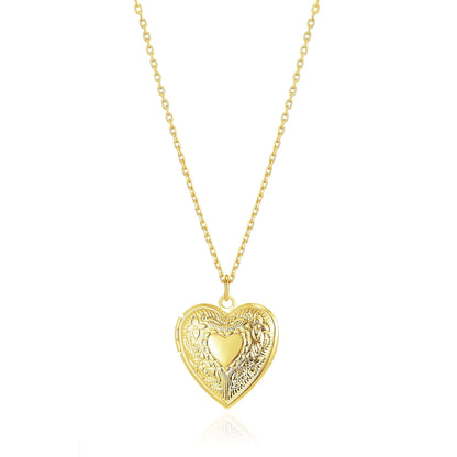 18k Gold Plated Heart Locket