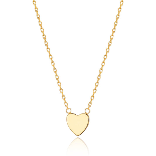 Gold Plated Heart Necklace with Quote Card