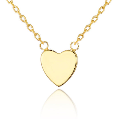 18k Gold Plated Heart Necklace with Quote Card