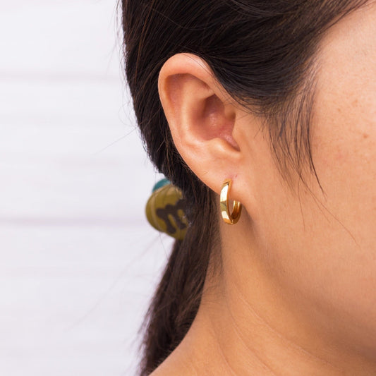 Gold Plated Hoop Earrings