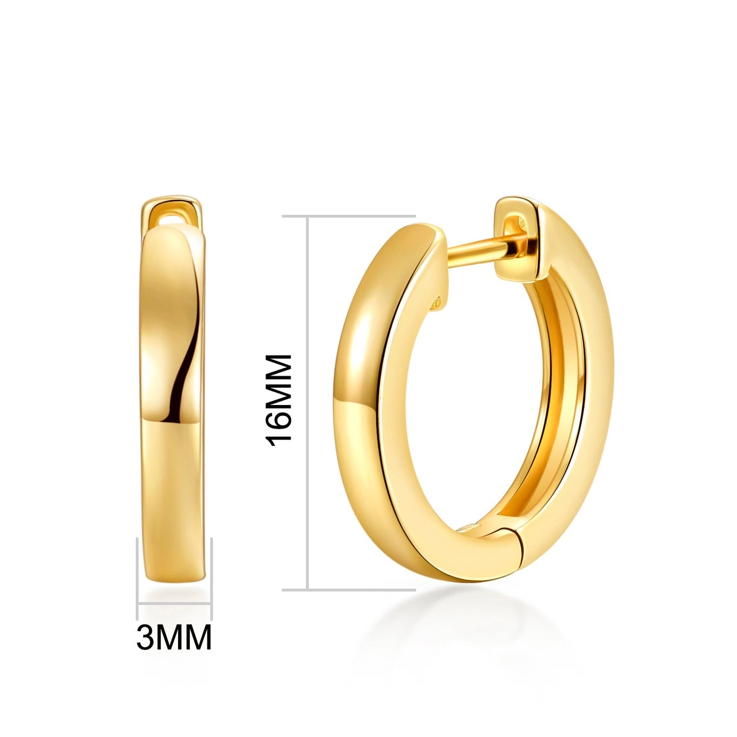 Gold Plated Hoop Earrings