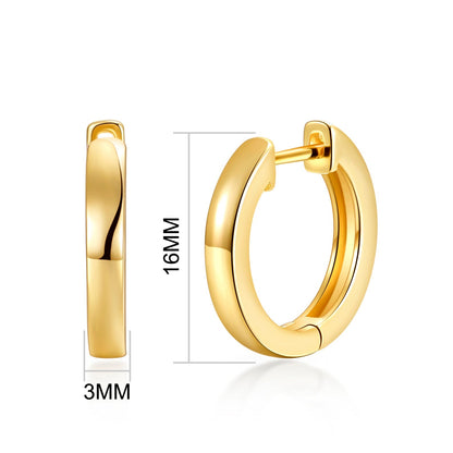 Gold Plated Hoop Earrings