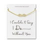 Gold Plated I Couldn't Say I Do Without You Infinity Bridal Bracelet with Zircondia® Crystals