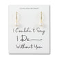 Gold Plated I Couldn't Say I Do Without You Pearl Drop Bridal Earrings Created with Zircondia® Crystals