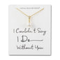 Gold Plated I Couldn't Say I Do Without You Pearl Drop Bridal Necklace Created with Zircondia® Crystals