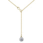 Gold Plated Infinity Lariat Necklace Created with Zircondia® Crystals