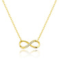 Gold Plated Infinity Pendant Necklace Created with Zircondia® Crystals
