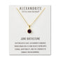 Gold Plated June (Alexandrite) Birthstone Necklace Created with Zircondia® Crystals