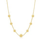 Gold Plated Multi Daisy Necklace