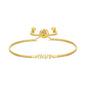 Gold Plated Nan Bracelet Created with Zircondia® Crystals