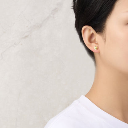 Gold Plated November (Topaz) Birthstone Necklace & Earrings Set Created with Zircondia® Crystals