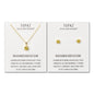 Gold Plated November (Topaz) Birthstone Necklace & Earrings Set Created with Zircondia® Crystals