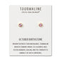 Gold Plated October (Tourmaline) Birthstone Earrings Created with Zircondia® Crystals