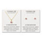 Gold Plated October (Tourmaline) Birthstone Necklace & Earrings Set Created with Zircondia® Crystals