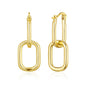 Gold Plated Paperclip Earrings