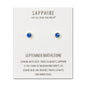 Gold Plated September (Sapphire) Birthstone Earrings Created with Zircondia® Crystals
