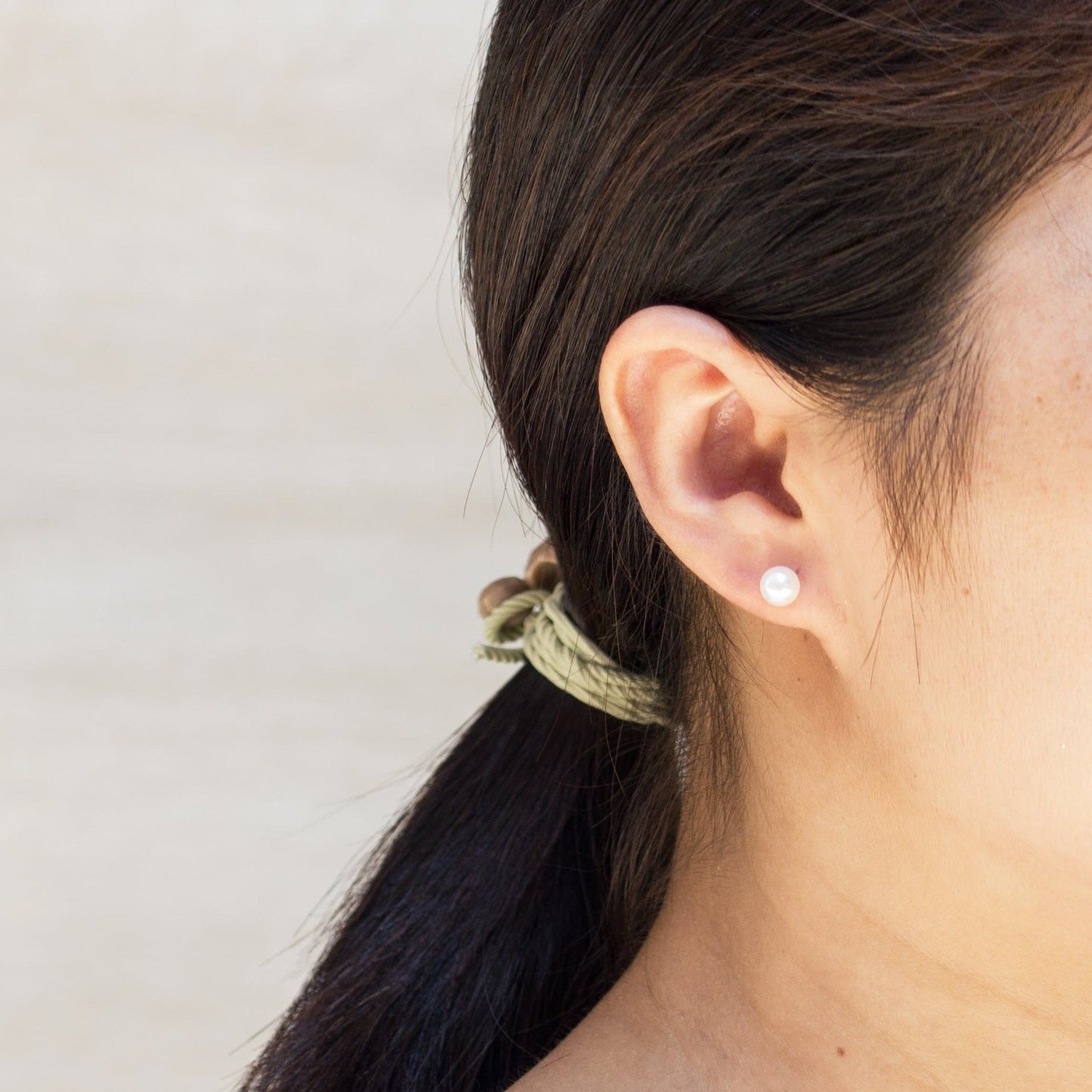 Gold Plated Shell Pearl Earrings