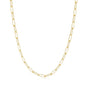 Gold Plated Small Link Paperclip Necklace