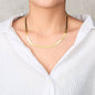 18k Gold Plated Stainless Steel Herringbone Flat Snake Chain 16" 18" 20" Inch Necklace