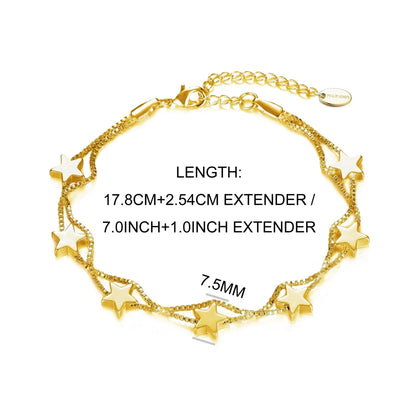 Gold Plated Star Bracelet
