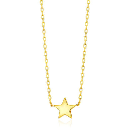 18k Gold Plated Star Necklace