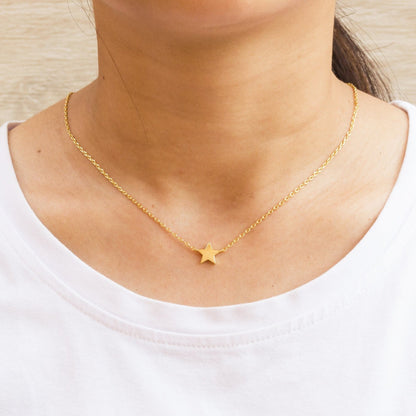 18k Gold Plated Star Necklace