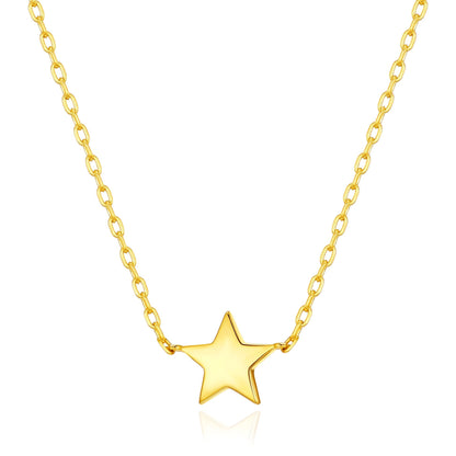 Gold Plated Star Necklace with Quote Card