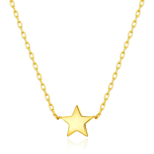 Gold Plated Star Necklace with Quote Card