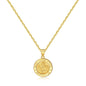 Gold Plated Sterling Silver St Christopher Necklace
