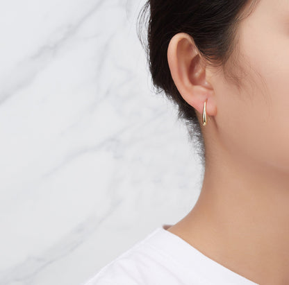 Gold Plated Sterling Silver Teardrop Earrings