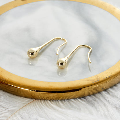 Gold Plated Teardrop Earrings